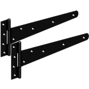 18 Medium T Hinges Black