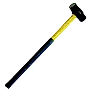 black and yellow sledge hammer