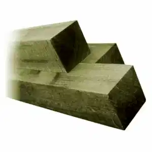3" Green Timber Fence Posts