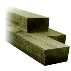 Green Timber Fence Posts