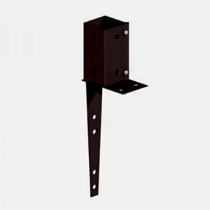 75mm Swift Clamp Wall Mount Post Support - brown