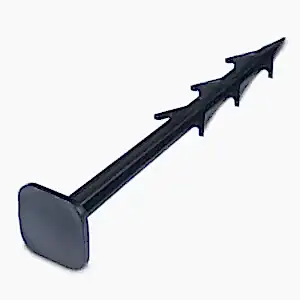 Black spiked extrafix plastic peg