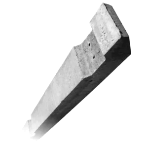 Recessed Concrete Fence Posts