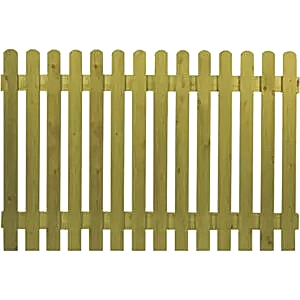 Picket Panel with Rounded Tops