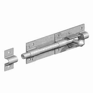 6" Tower Bolt - galvanised silver