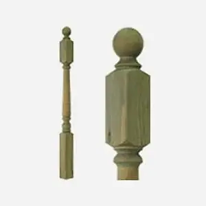 Turned newel post perfect for creating a balustrade for your garden.