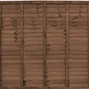 6ft Brown Waneyedge Fence Panels