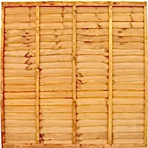 Gold Waneyedge Fence Panels