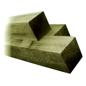 4" x 4" Green Timber Fence Posts