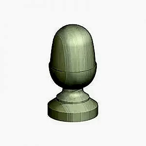 Green Acorn Finial