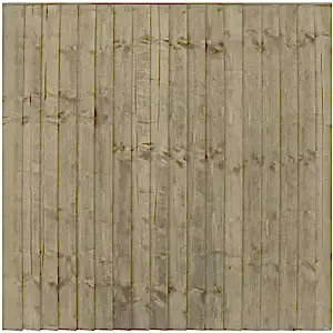 Grangewood Green Treated Contractors Close Board Fence Panel 6ft