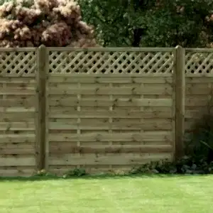 Horizontal Lattice Top Fence Panel - HLT180