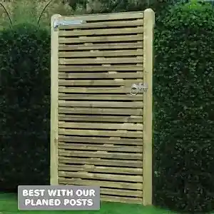 Superior Double Slatted Gate - SDSG180