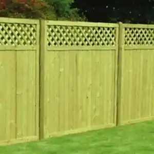 Tongue & Groove Lattice Top Fence Panel - TGLT180