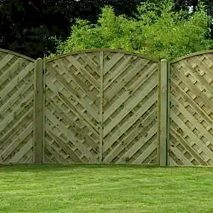 V Arched Fence Panel - VA180